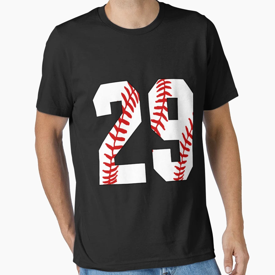 Number Twenty Nine 29 Baseball Jersey T-Shirt - Trendy Graphic Men Women - T-Shirt, Sweatshirt, Hoodie