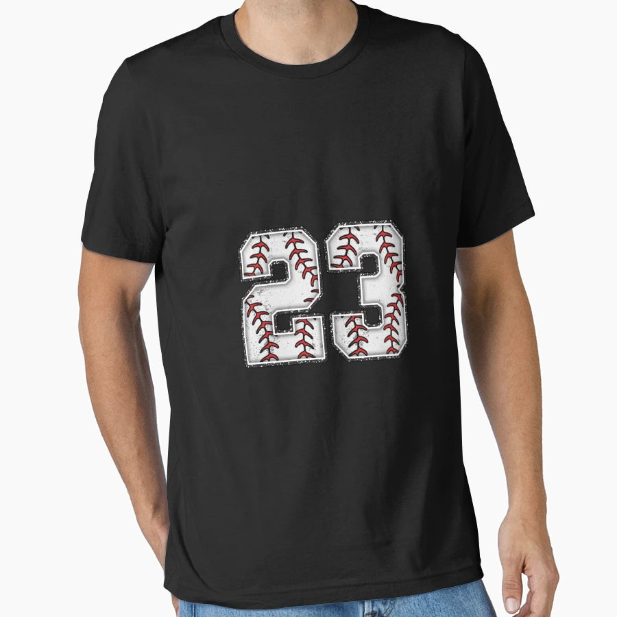 Baseball Number 23 T-Shirt - Minimalist Print for Adults - T-Shirt, Sweatshirt, Hoodie