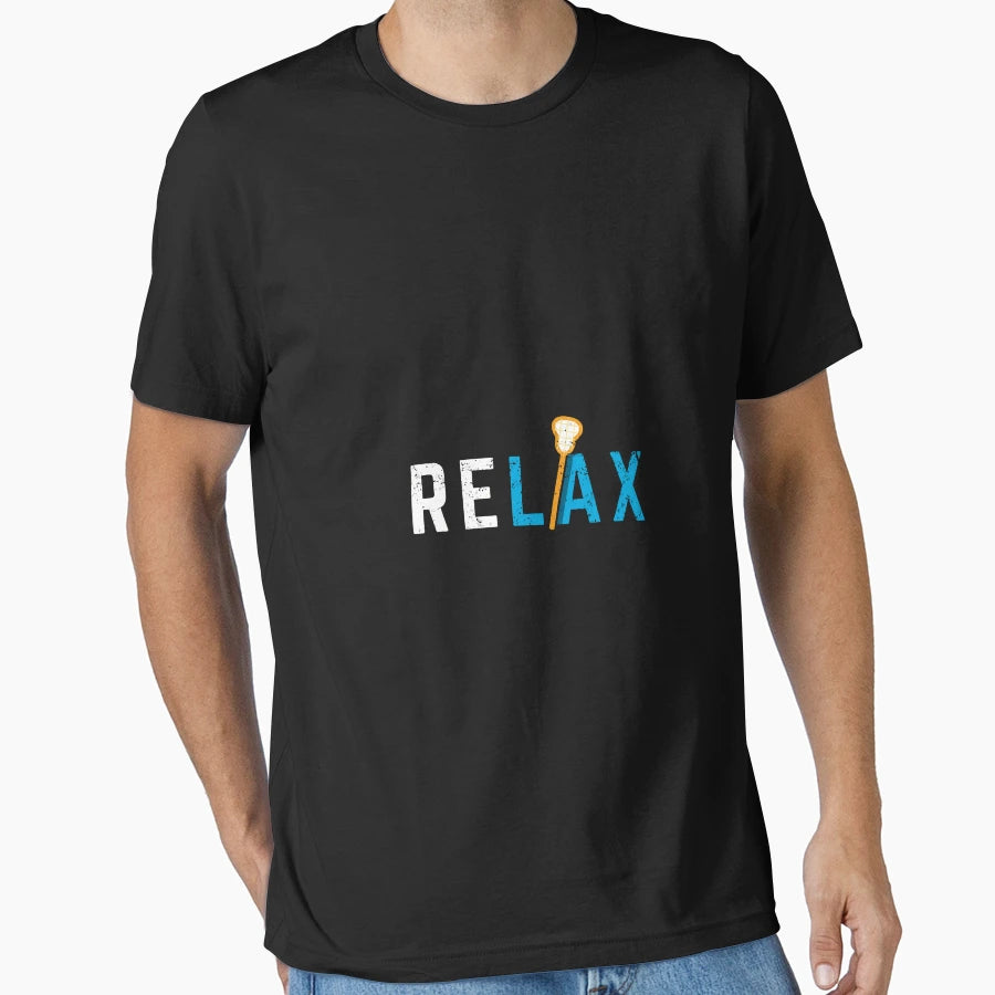 Relax Lax Lacrosse Athlete Sport Hoodie - Casual Everyday Wear Unisex - T-Shirt, Sweatshirt, Hoodie