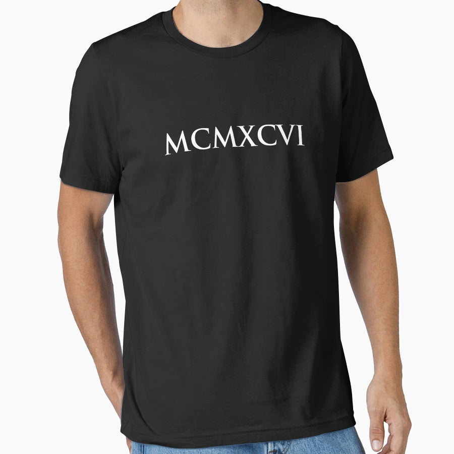 1996 Mcmxcvi Roman Numeral T-Shirt - Unique Graphic for Adults - T-Shirt, Sweatshirt, Hoodie