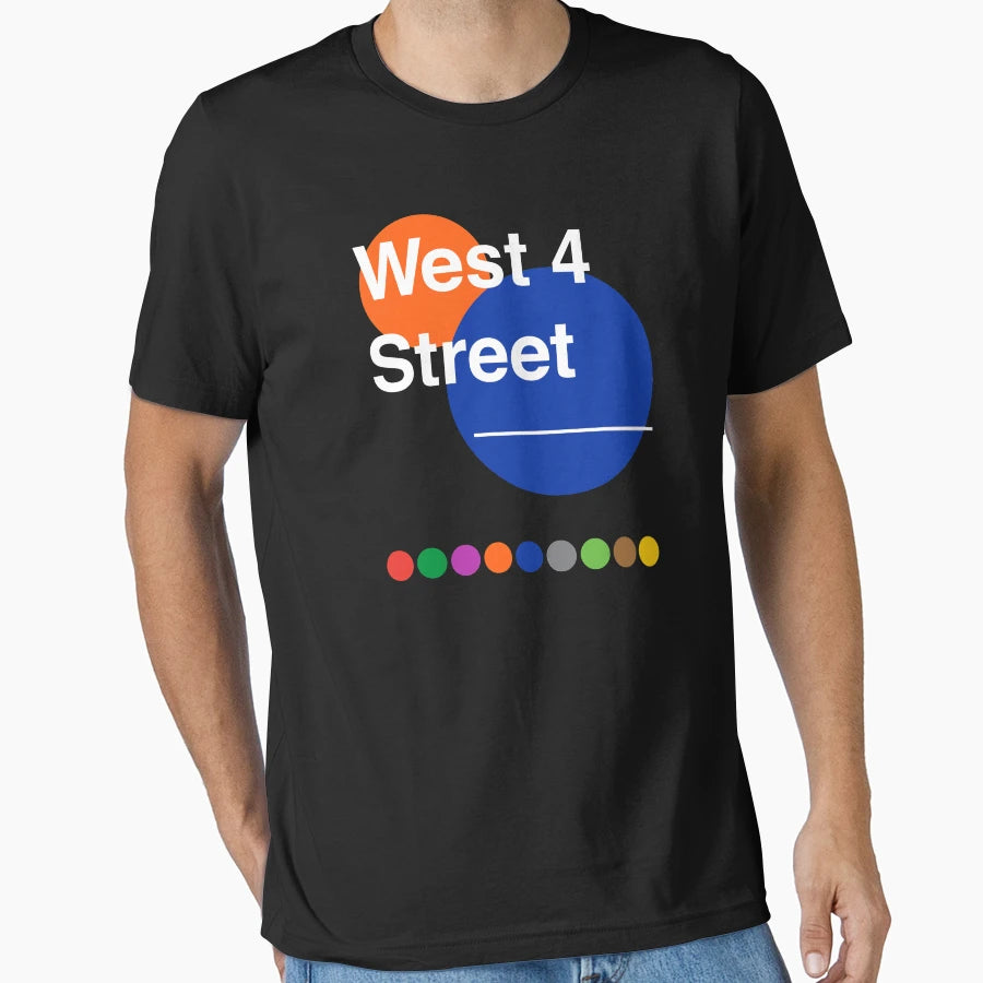West 4 Street Manhattan New York City T-Shirt - Trendy Graphic for Adults - T-Shirt, Sweatshirt, Hoodie