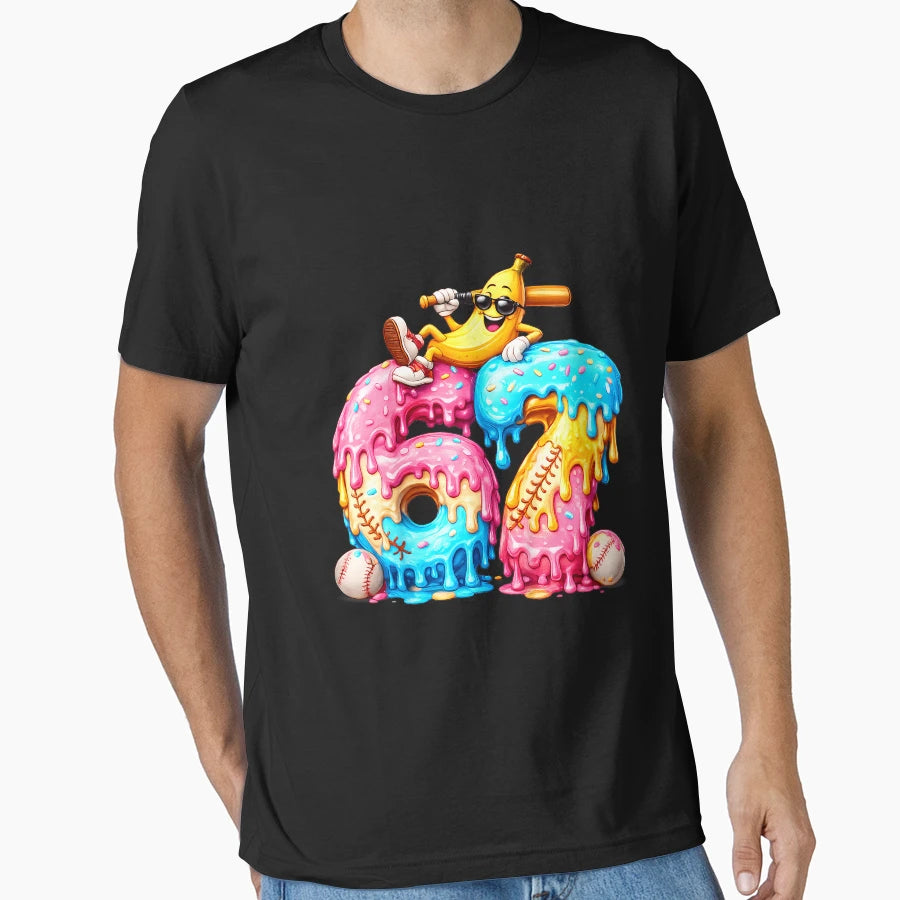 67 Baseball Ice Cream Drip Brainrot T-Shirt - Custom Art Print Men Women - T-Shirt, Sweatshirt, Hoodie
