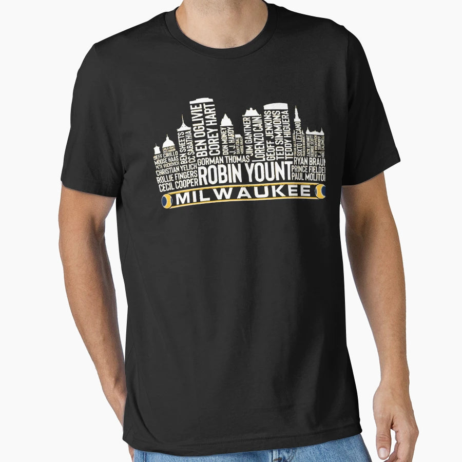Milwaukee Baseball Team All Time T-Shirt - Trendy Graphic for Adults - T-Shirt, Sweatshirt, Hoodie