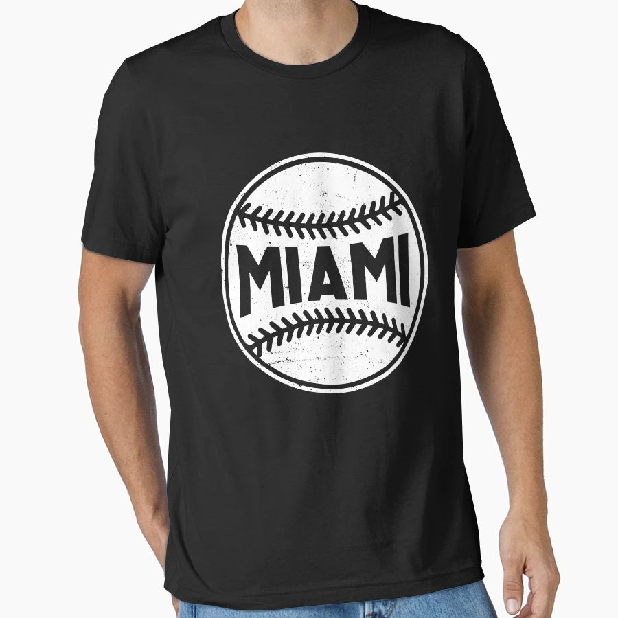 Miami City Baseball Lover Gameday T-Shirt - Graphic Print Men Women - T-Shirt, Sweatshirt, Hoodie