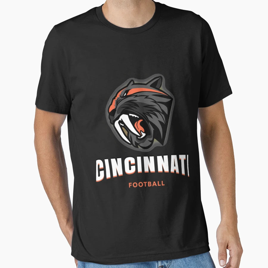 Cincinnati Football T-Shirt - Custom Art Print Unisex - T-Shirt, Sweatshirt, Hoodie