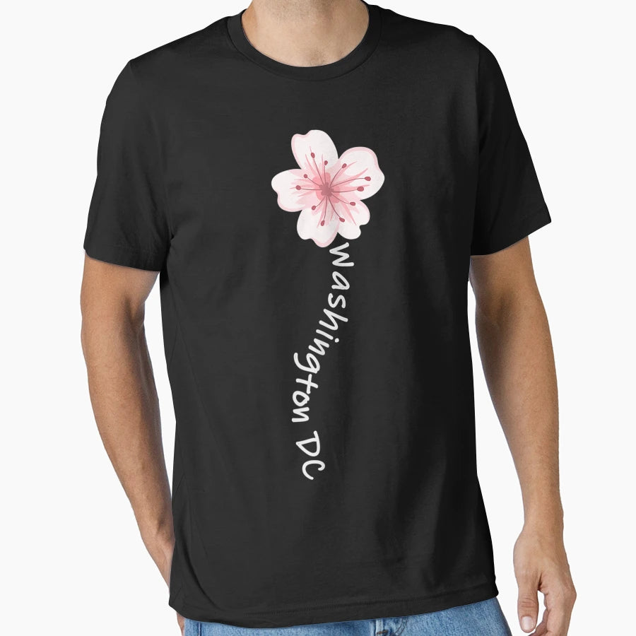 Washington Dc Cherry Blossom T-Shirt - Trendy Graphic Unisex - T-Shirt, Sweatshirt, Hoodie