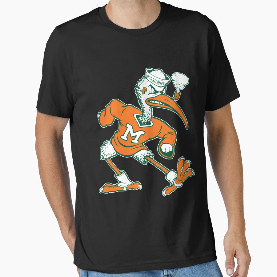 Sebastian Mascot Univ Miami Mascot T-Shirt - Casual Everyday Wear Men Women - T-Shirt, Sweatshirt, Hoodie