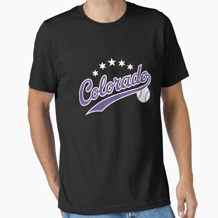 Colorado Baseball Mens Team Baseball Fan T-Shirt - Graphic Print Unisex - T-Shirt, Sweatshirt, Hoodie