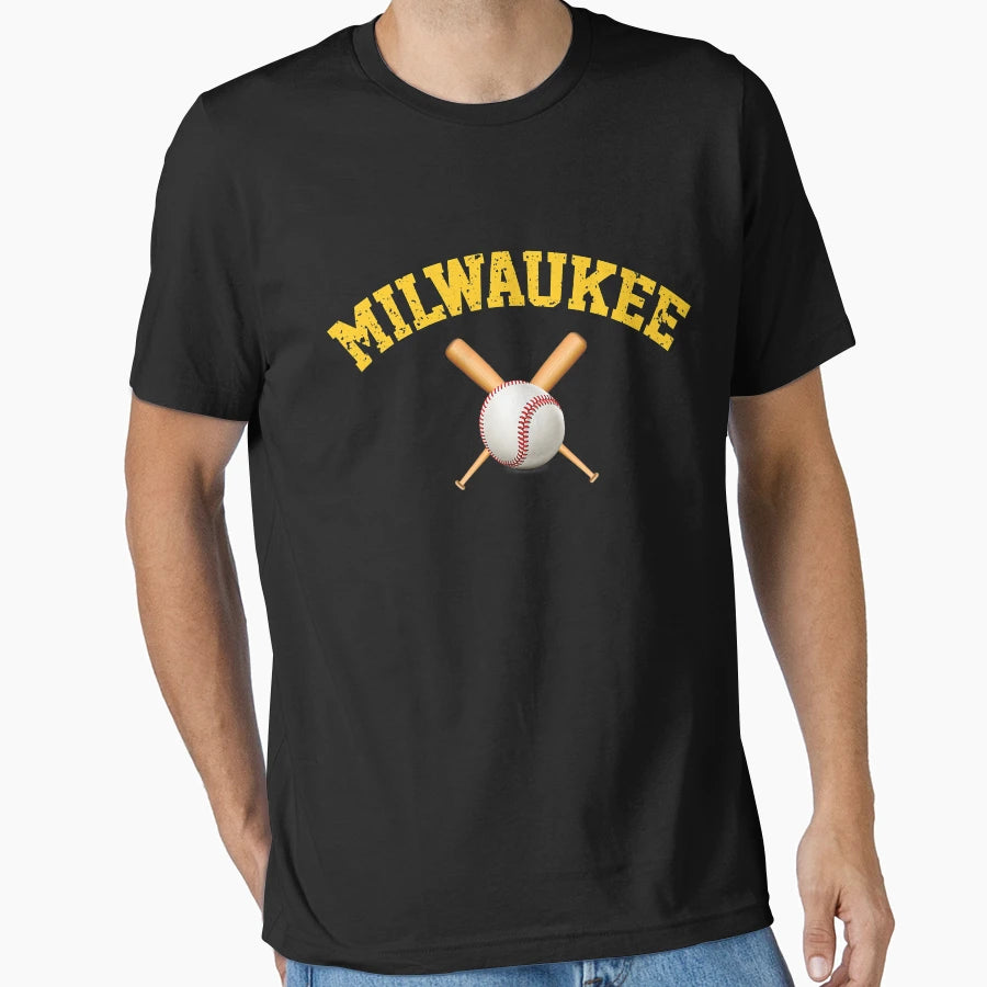 Milwaukee Baseball T-Shirt - Fun Novelty Design for Adults - T-Shirt, Sweatshirt, Hoodie