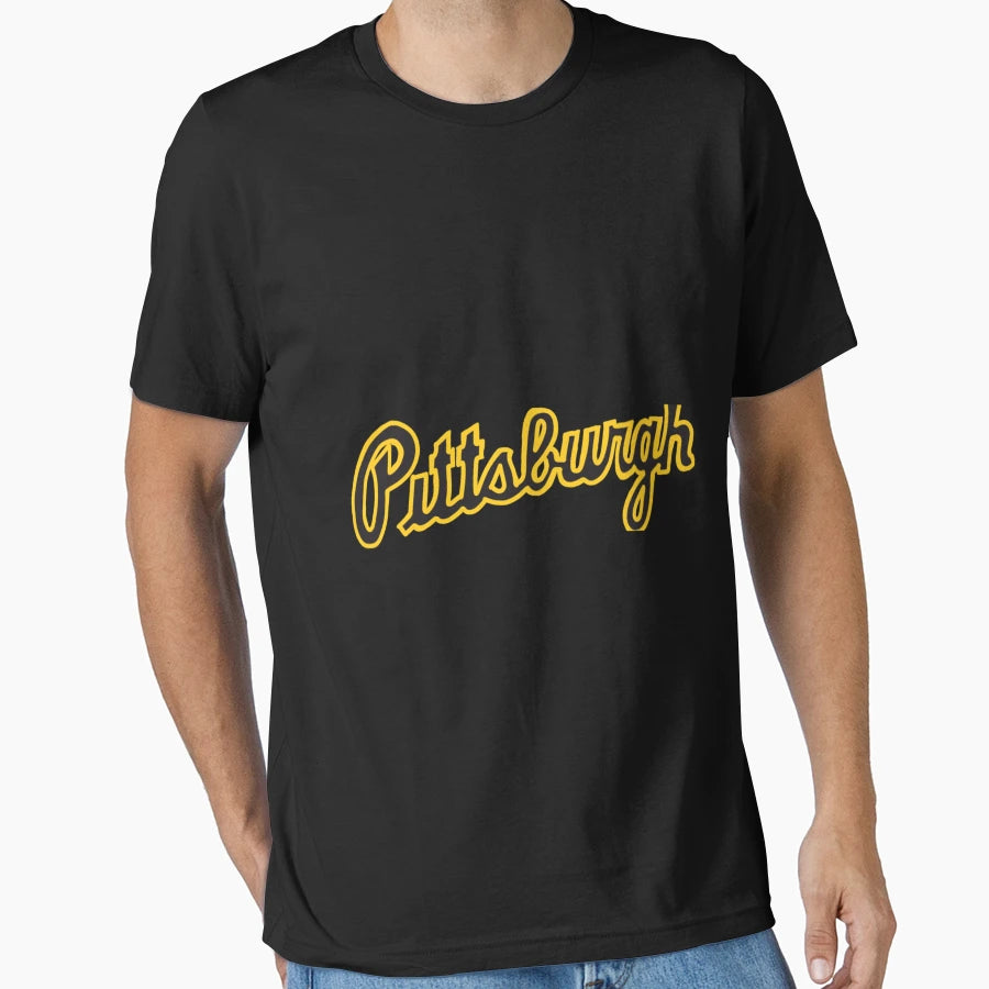Pittsburgh Script T-Shirt - Fun Novelty Design Men Women - T-Shirt, Sweatshirt, Hoodie