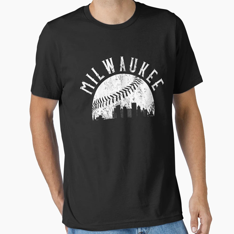 Milwaukee Baseball Milwaukee T-Shirt - Casual Everyday Wear for Adults - T-Shirt, Sweatshirt, Hoodie