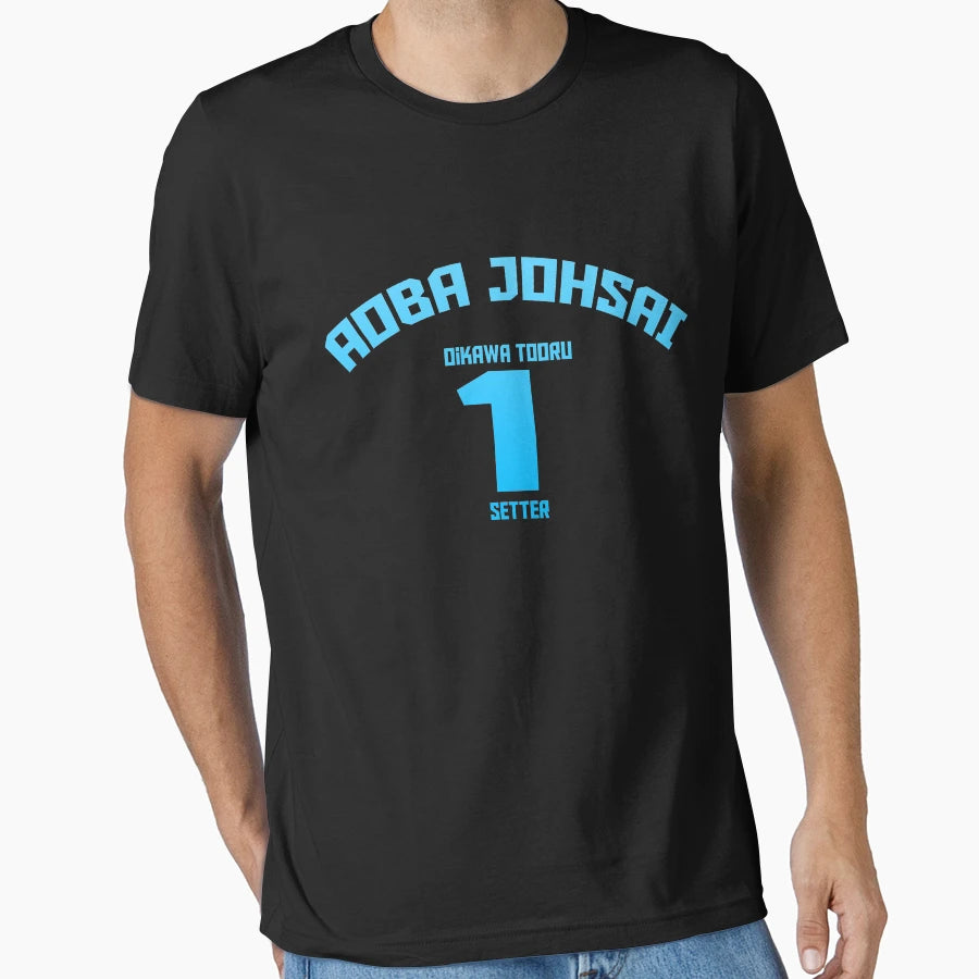 Aoba Johsai 1 Oikawa Tooru T-Shirt - Casual Everyday Wear Men Women - T-Shirt, Sweatshirt, Hoodie