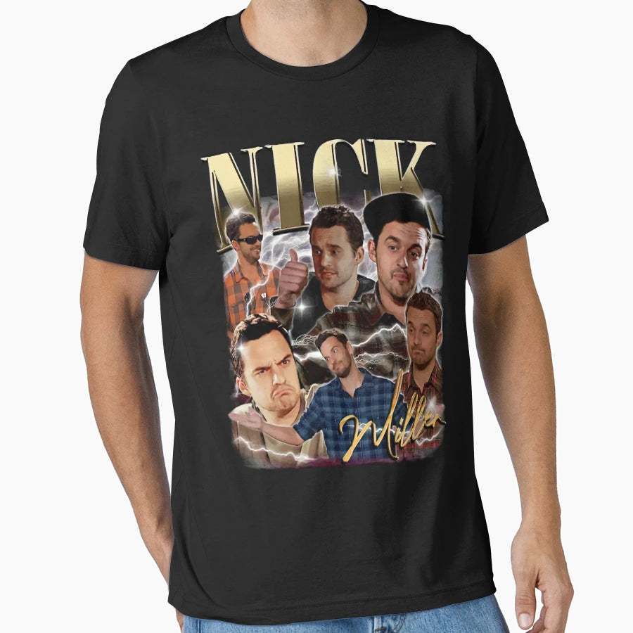 Nick Miller Bootleg T-Shirt - Custom Art Print for Adults - T-Shirt, Sweatshirt, Hoodie