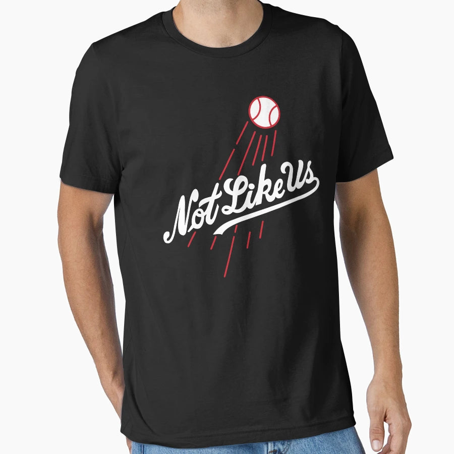 Not Like Us Baseball Funny Sports T-Shirt - Minimalist Print for Adults - T-Shirt, Sweatshirt, Hoodie