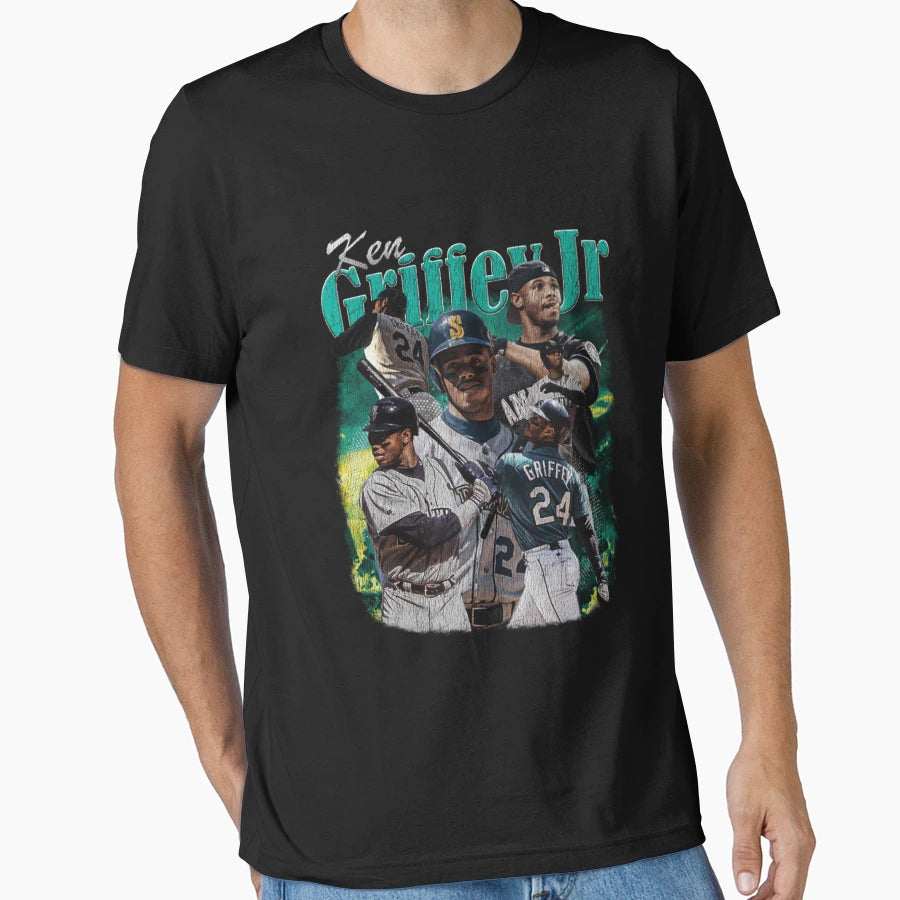 Ken Griffey Jr Baseball T-Shirt - Minimalist Print Unisex - T-Shirt, Sweatshirt, Hoodie