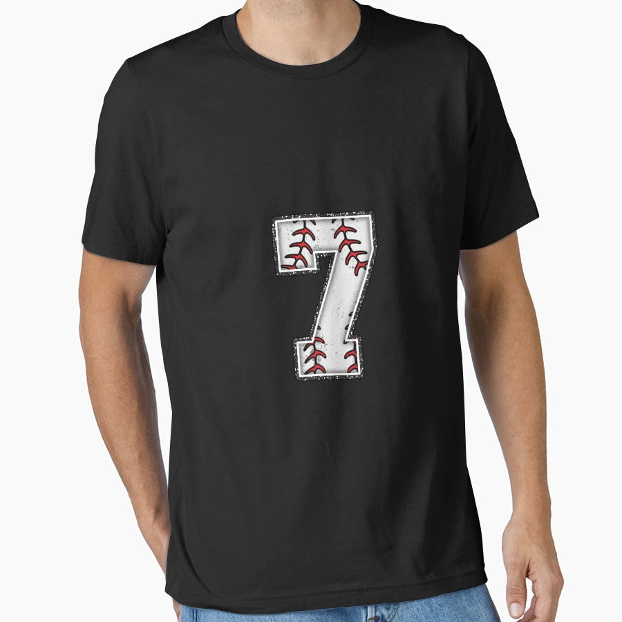 Baseball Number 7 T-Shirt - Fun Novelty Design Unisex - T-Shirt, Sweatshirt, Hoodie
