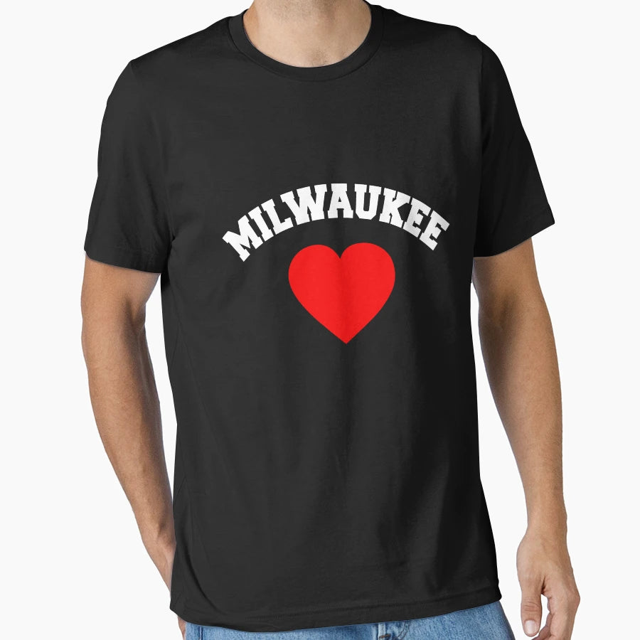 Milwaukee Love T-Shirt - Trendy Graphic for Adults - T-Shirt, Sweatshirt, Hoodie