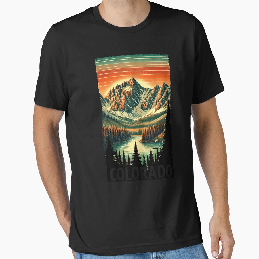 Rocky Mountains Colorado T-Shirt - Casual Everyday Wear Unisex - T-Shirt, Sweatshirt, Hoodie