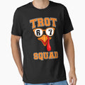 Trot Happy Gobble Thanksgiving 80S T-Shirt - Aesthetic Graphic for Adults - T-Shirt, Sweatshirt, Hoodie