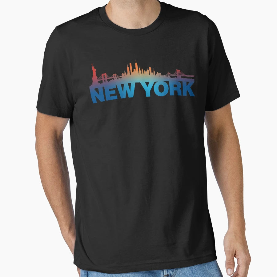 Manhattan Nyc New York City Skyline T-Shirt - Streetwear Style Unisex - T-Shirt, Sweatshirt, Hoodie