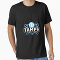 Tampa Bay Baseball Home Plate Crossed T-Shirt - Aesthetic Graphic Unisex - T-Shirt, Sweatshirt, Hoodie