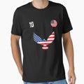 Usa Jersey Soccer Retro10 American T-Shirt - Minimalist Print Men Women - T-Shirt, Sweatshirt, Hoodie