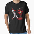 Valentine Baseball Player Drip T-Shirt - Trendy Graphic Unisex - T-Shirt, Sweatshirt, Hoodie