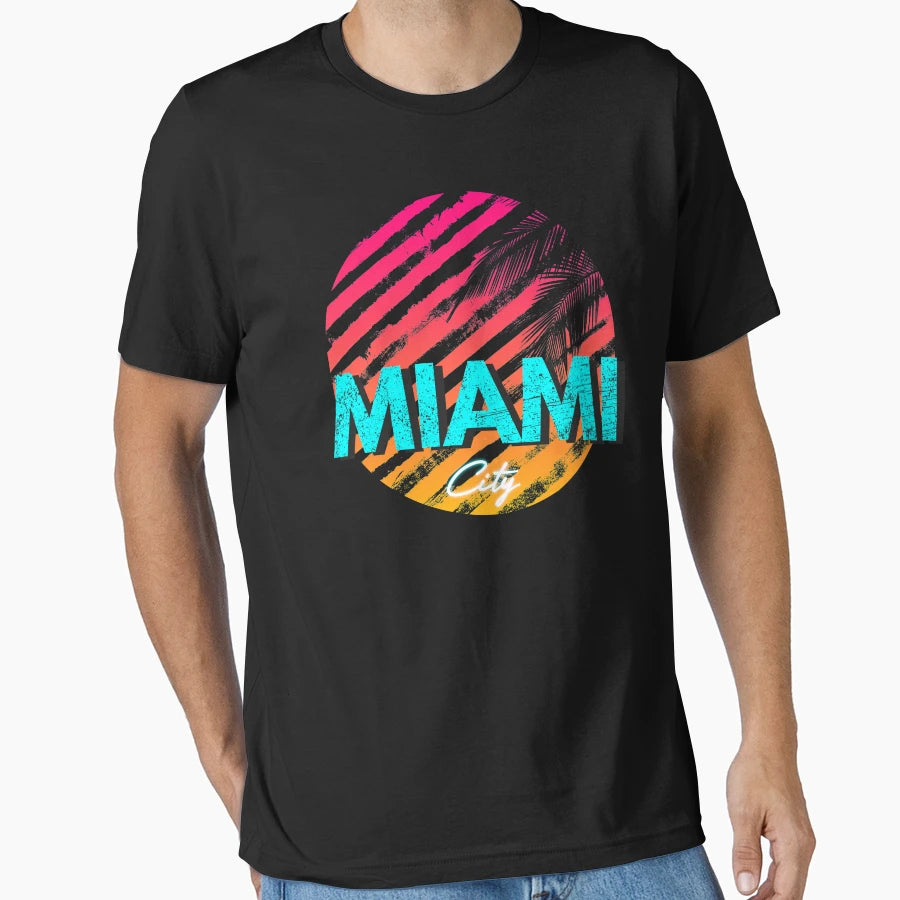 Miami City T-Shirt - Trendy Graphic Unisex - T-Shirt, Sweatshirt, Hoodie