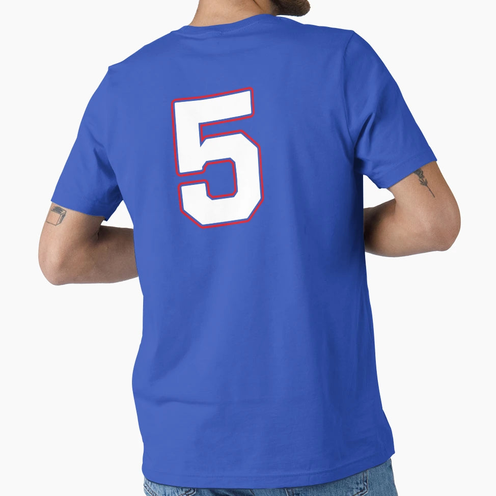 Jersey Number 5 Player Number Five T-Shirt - Graphic Print for Adults - T-Shirt, Sweatshirt, Hoodie