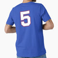 Jersey Number 5 Player Number Five T-Shirt - Graphic Print for Adults - T-Shirt, Sweatshirt, Hoodie