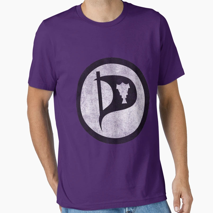 Iceland Pirate Party T-Shirt - Minimalist Print Men Women - T-Shirt, Sweatshirt, Hoodie