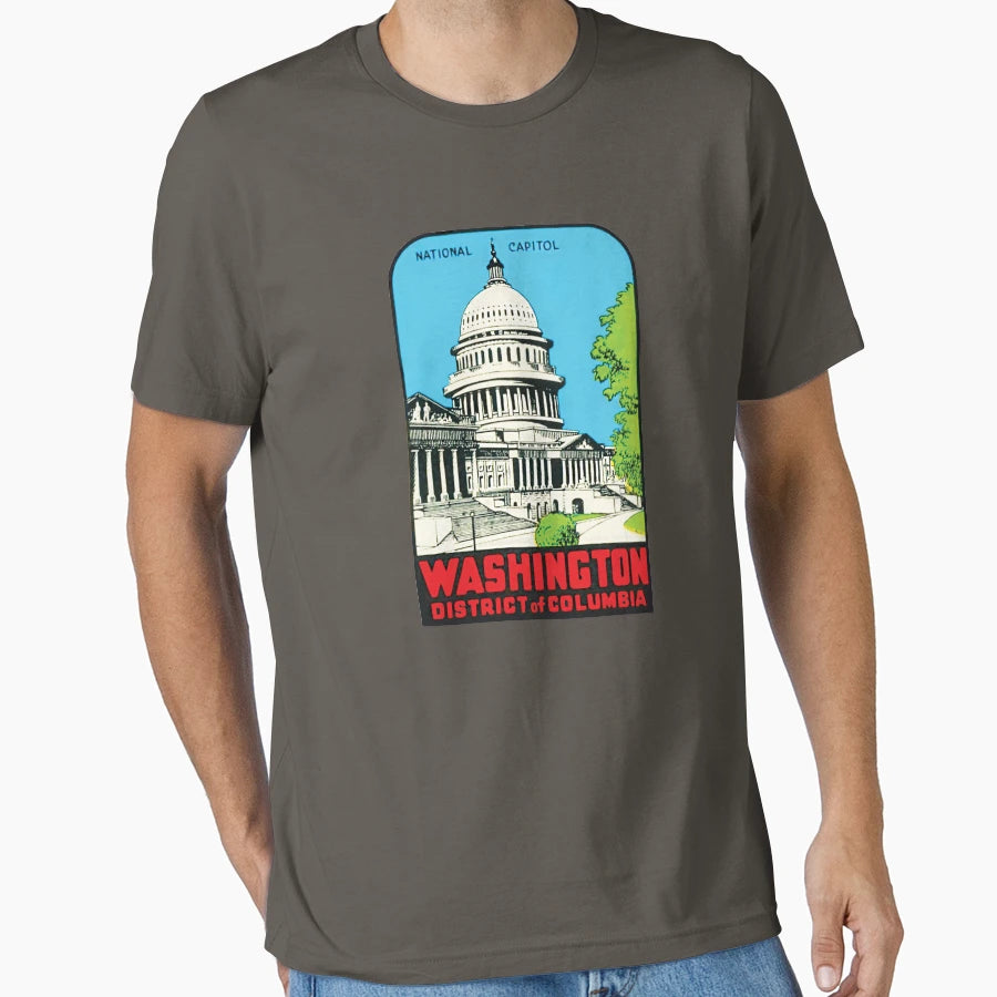 National Capitol Washinton T-Shirt - Casual Everyday Wear Men Women - T-Shirt, Sweatshirt, Hoodie