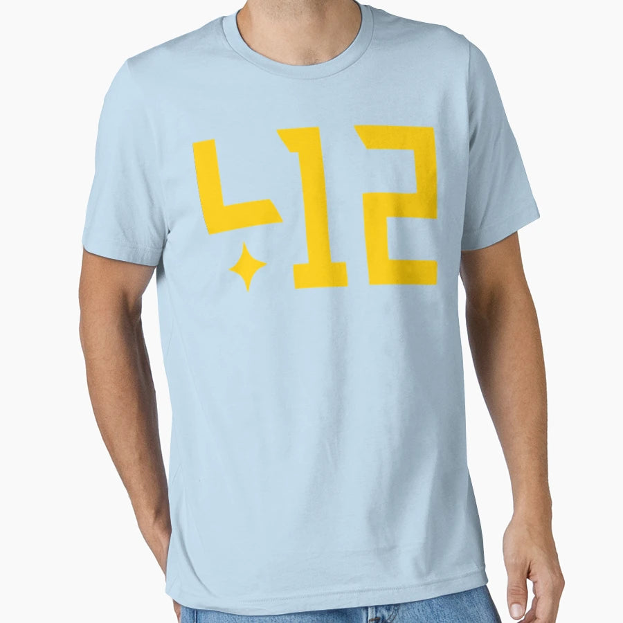 Best Selling 412 Pittsburgh T-Shirt - Fun Novelty Design Unisex - T-Shirt, Sweatshirt, Hoodie