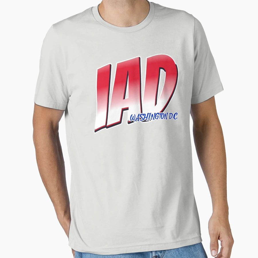 Iad Washington D C Iata Airport Code T-Shirt - Trendy Graphic Men Women - T-Shirt, Sweatshirt, Hoodie