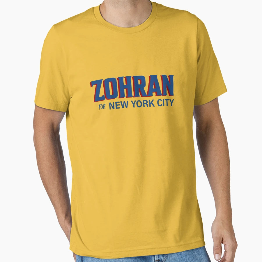 Zohran New York City Zohran Mamdani T-Shirt - Minimalist Print for Adults - T-Shirt, Sweatshirt, Hoodie