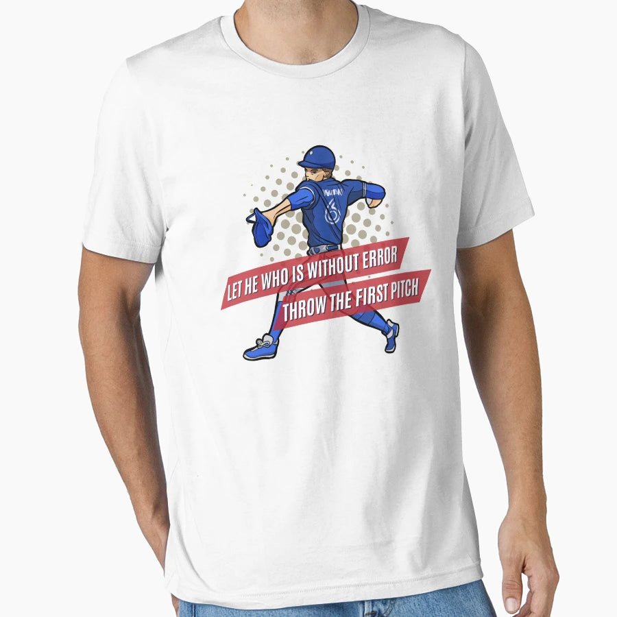 Let He Who Is Without Error Throw T-Shirt - Unique Graphic for Adults - T-Shirt, Sweatshirt, Hoodie