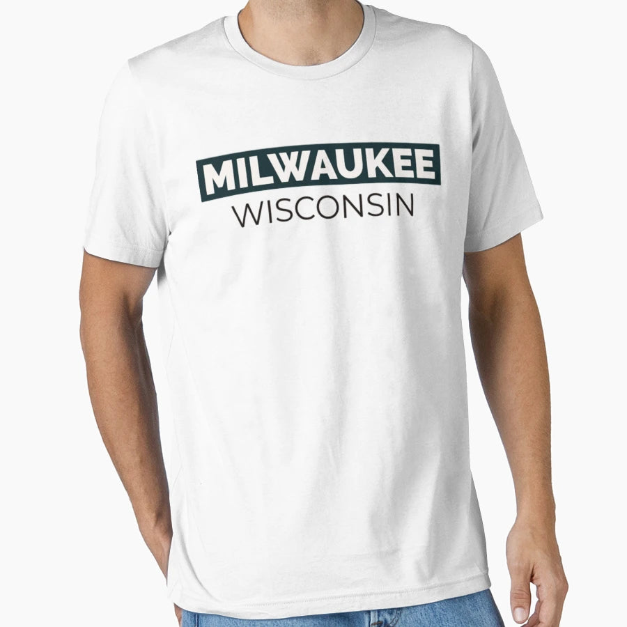 Milwaukee Wisconsin 2 T-Shirt - Custom Art Print Men Women - T-Shirt, Sweatshirt, Hoodie