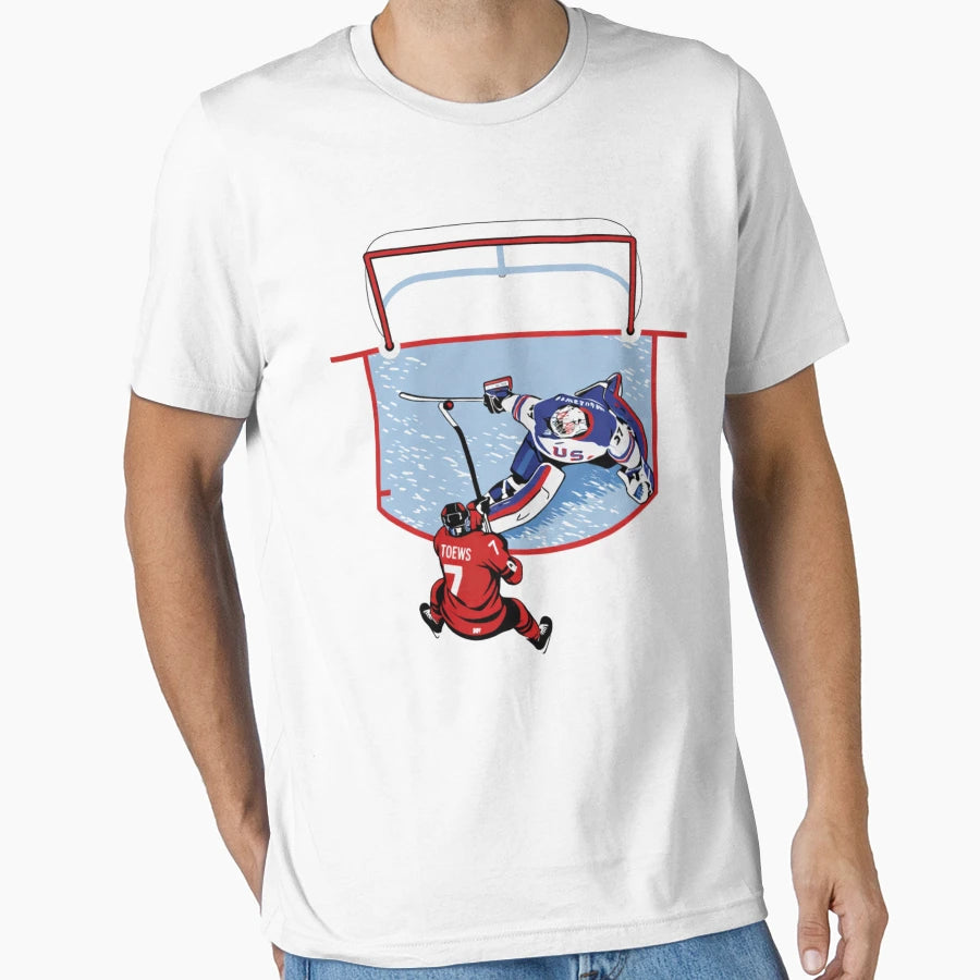 Usa Mens Hockey Hellebuyck Game T-Shirt - Custom Art Print Men Women - T-Shirt, Sweatshirt, Hoodie