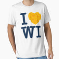I Love Wisconsin I Heart Wi Cheese T-Shirt - Streetwear Style Unisex - T-Shirt, Sweatshirt, Hoodie