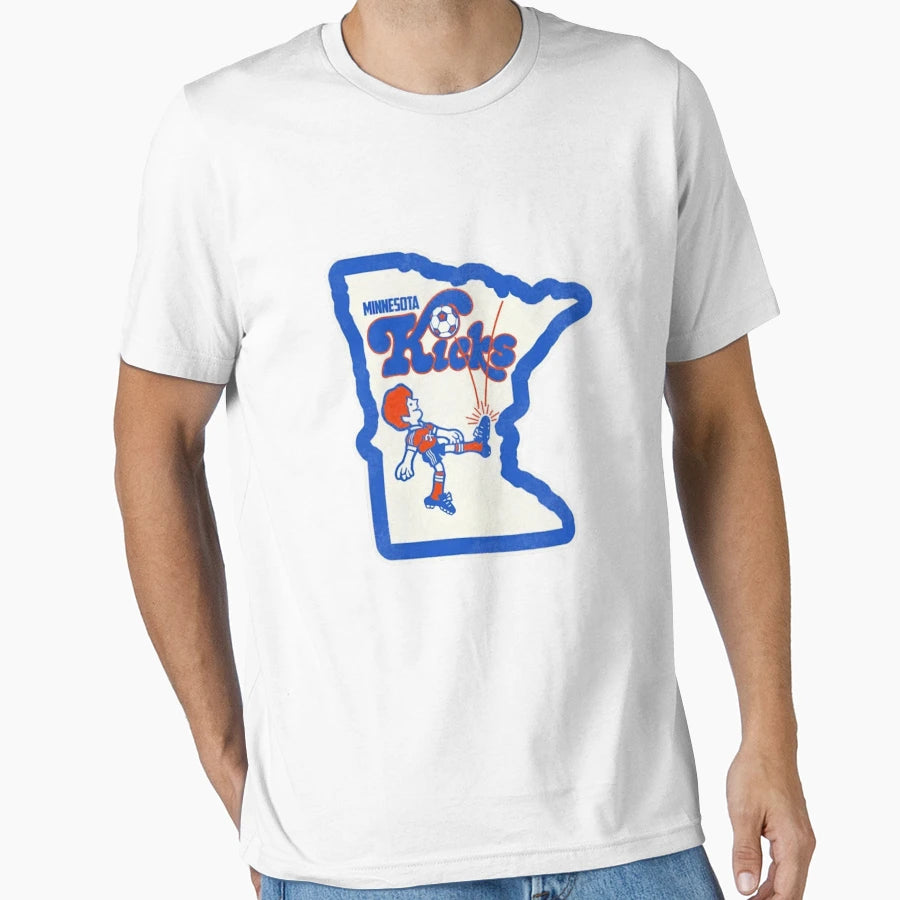 Defunct Minnesota Kicks Soccer T-Shirt - Casual Everyday Wear for Adults - T-Shirt, Sweatshirt, Hoodie