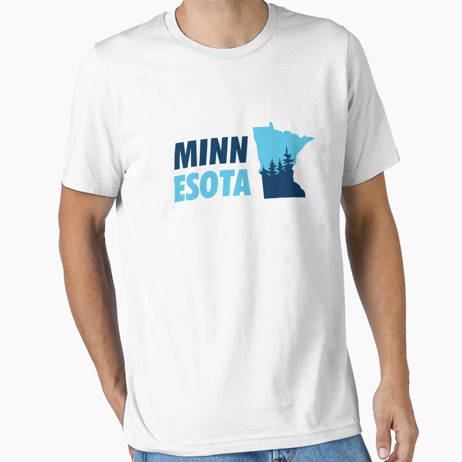 Minnesota Flag Color T-Shirt - Unique Graphic Unisex - T-Shirt, Sweatshirt, Hoodie