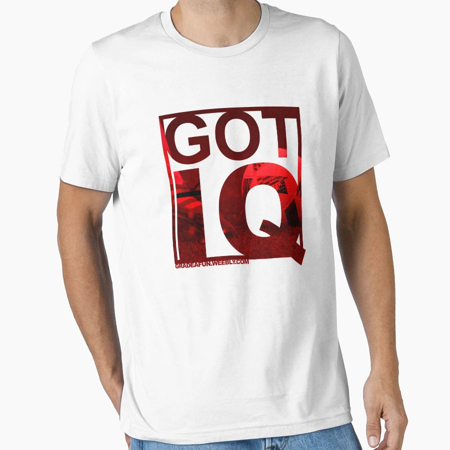 Got Iq Soccer Players Dark Red T-Shirt - Casual Everyday Wear Unisex - T-Shirt, Sweatshirt, Hoodie