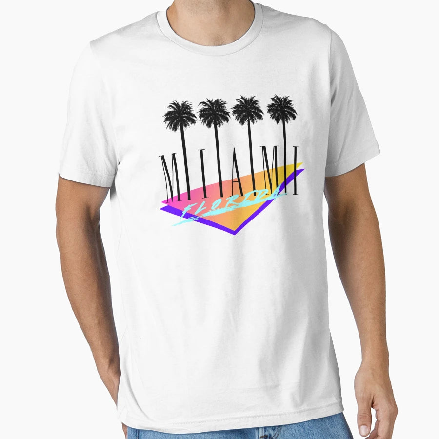 Miami Palm Trees T-Shirt - Novelty Apparel for Adults - T-Shirt, Sweatshirt, Hoodie