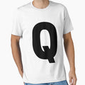 Uppercase Letter Q T-Shirt - Novelty Apparel for Adults - T-Shirt, Sweatshirt, Hoodie