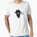 Black Pirate T-Shirt - Custom Art Print Men Women - T-Shirt, Sweatshirt, Hoodie