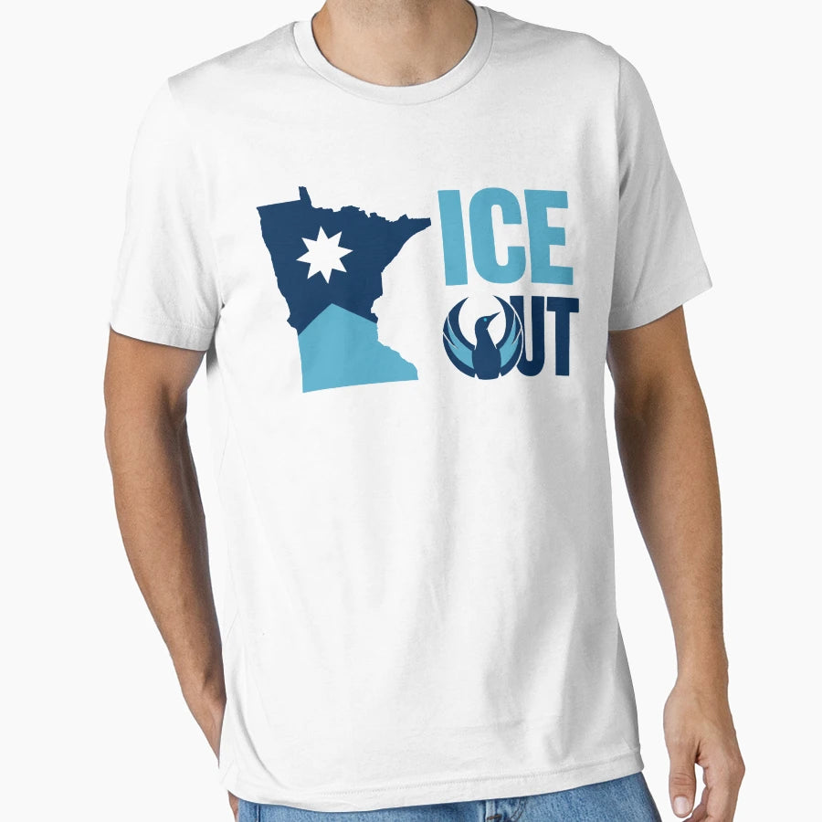 Ice Out Minnesota Abolish Ice Anti T-Shirt - Casual Everyday Wear Unisex - T-Shirt, Sweatshirt, Hoodie