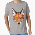 Fox Face T-Shirt - Aesthetic Graphic Men Women - T-Shirt, Sweatshirt, Hoodie