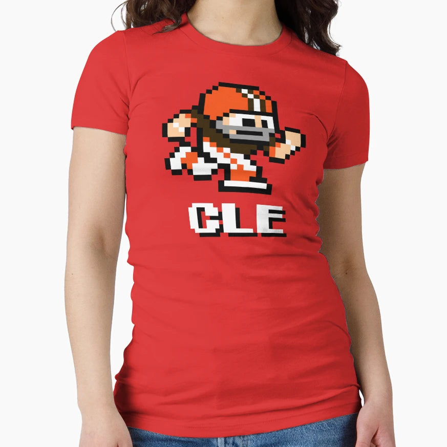 Cleveland Browns Tecmo Super Bowl T-Shirt - Novelty Apparel for Adults - T-Shirt, Sweatshirt, Hoodie