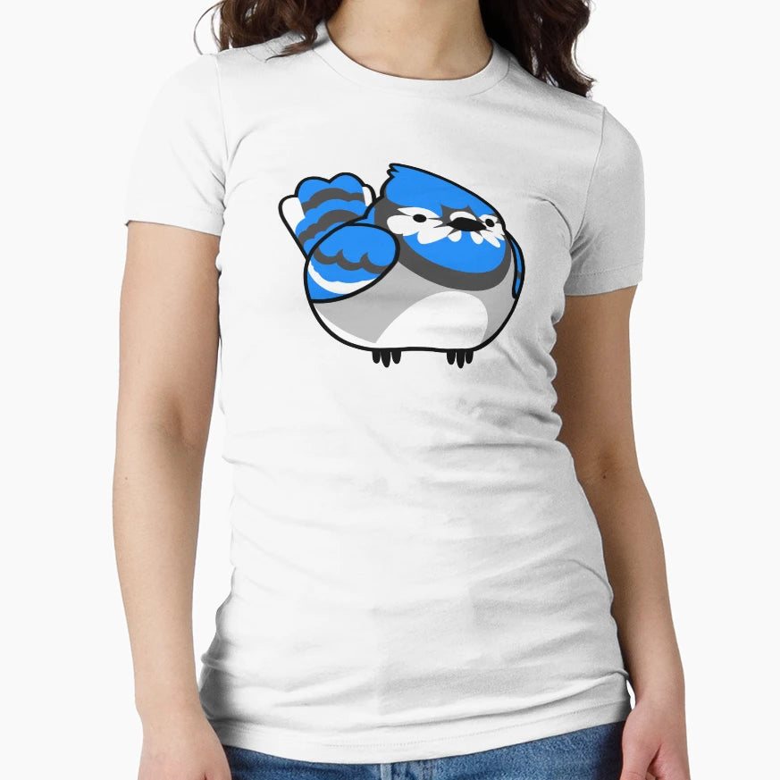 Round Blue Jay T-Shirt - Graphic Print for Adults - T-Shirt, Sweatshirt, Hoodie
