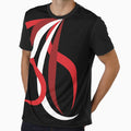 Abstract Pattern Bows Black Red T-Shirt - Casual Everyday Wear Unisex - T-Shirt, Sweatshirt, Hoodie